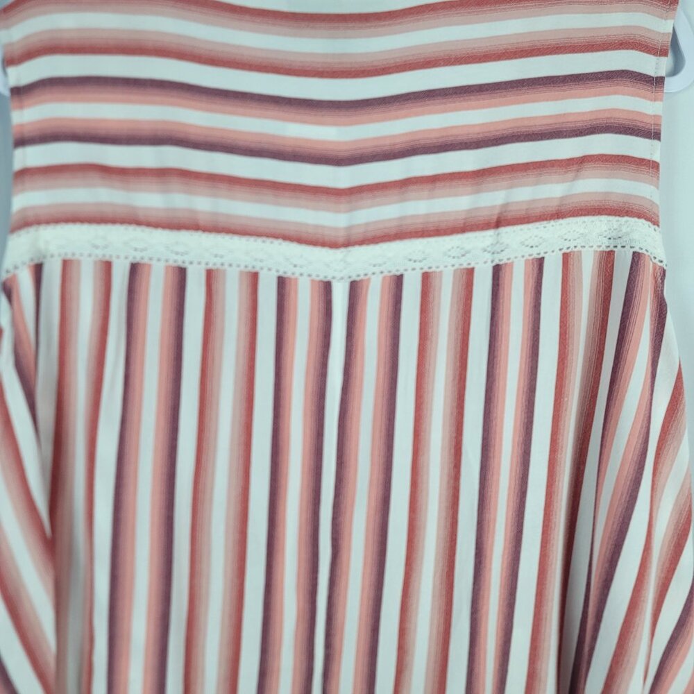 Lane Bryant Sleeveless Blouse Women's Size 20 Pink Ivory Stripe NEW - Picture 15 of 16
